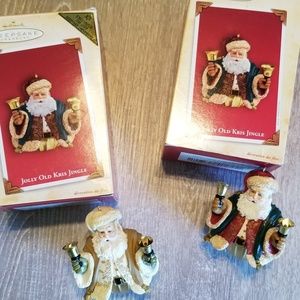 "Jolly old Kris Jingle " set of 2